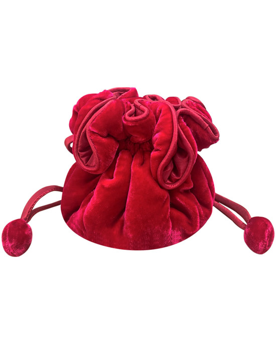 Hot Pink Silk Velvet Jewellery Pouch Hot Pink Silk Velvet Jewellery Pouch