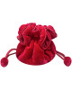 Hot Pink Silk Velvet Jewellery Pouch Hot Pink Silk Velvet Jewellery Pouch