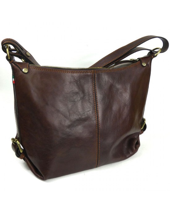 Italian Leather Hobo Shoulder Bag - Kiena Jewellery