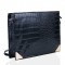 Mock Croc Black Handbag