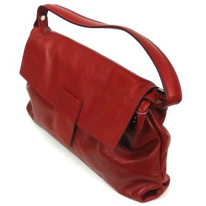 Red Italian Leather Handbag