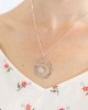 Moonstone Silver Spiral Pendant & Chain-NECKLACES & PENDANTS Moonstone Silver Spiral Pendant & Chain