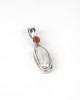 Carnelian and Pearl Silver Pendant-NECKLACES & PENDANTS Carnelian and Pearl Silver Pendant