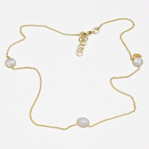 Gold Plated Necklace with Quartz