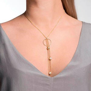 Gold Plated Silver Pearl Necklace Gold Plated Silver Pearl Necklace
