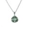 Green Amethyst Silver Pendant