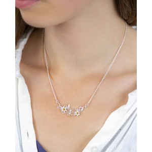 Silver & Gold Plated Daffodil Necklace Silver & Gold Plated Daffodil Necklace