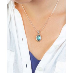 Silver Labradorite Pendant Silver Labradorite Pendant