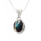 Silver Labradorite Pendant