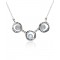 Chain Silver Round Moonstone Necklace