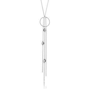 Silver Swarovski Crystal Pearl Necklace Silver Swarovski Crystal Pearl Necklace