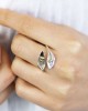 Adjustable Silver Ring, Lily design by Banyan-RINGS Adjustable Silver Ring, Lily design by Banyan