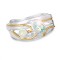 Blue Topaz Pale Opalite Silver Ring