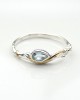 Blue Topaz Silver Ring-RINGS Blue Topaz Silver Ring