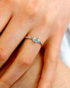 Blue Topaz Silver Ring-RINGS Blue Topaz Silver Ring
