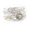 Green Amethyst Pearl Silver Ring