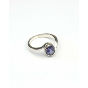Iolite Silver Ring