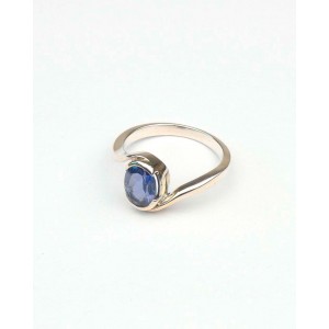 Iolite Silver Ring