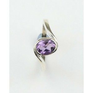 Madagascan Amethyst Silver Ring