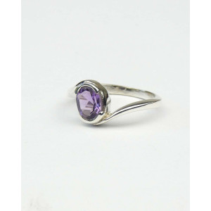 Madagascan Amethyst Silver Ring