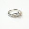 Moonstone Gold Wire Silver Ring