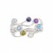 Multi Stone Silver Ring