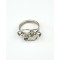 Peridot Four Stone Silver Ring