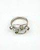 Peridot Four Stone Silver Ring-RINGS Peridot Four Stone Silver Ring