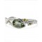 Silver & Green Amethyst Ring