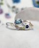 Sterling Silver Ring with Blue Topaz and Iolite Sterling Silver Ring with Blue Topaz and Iolite