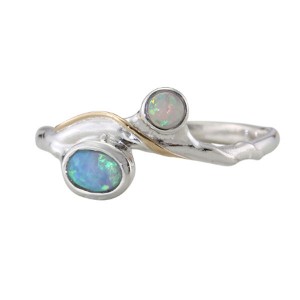 Two Opalite Silver Ring Two Opalite Silver Ring
