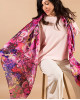Large Silk Scarf - Hibiscus Pink