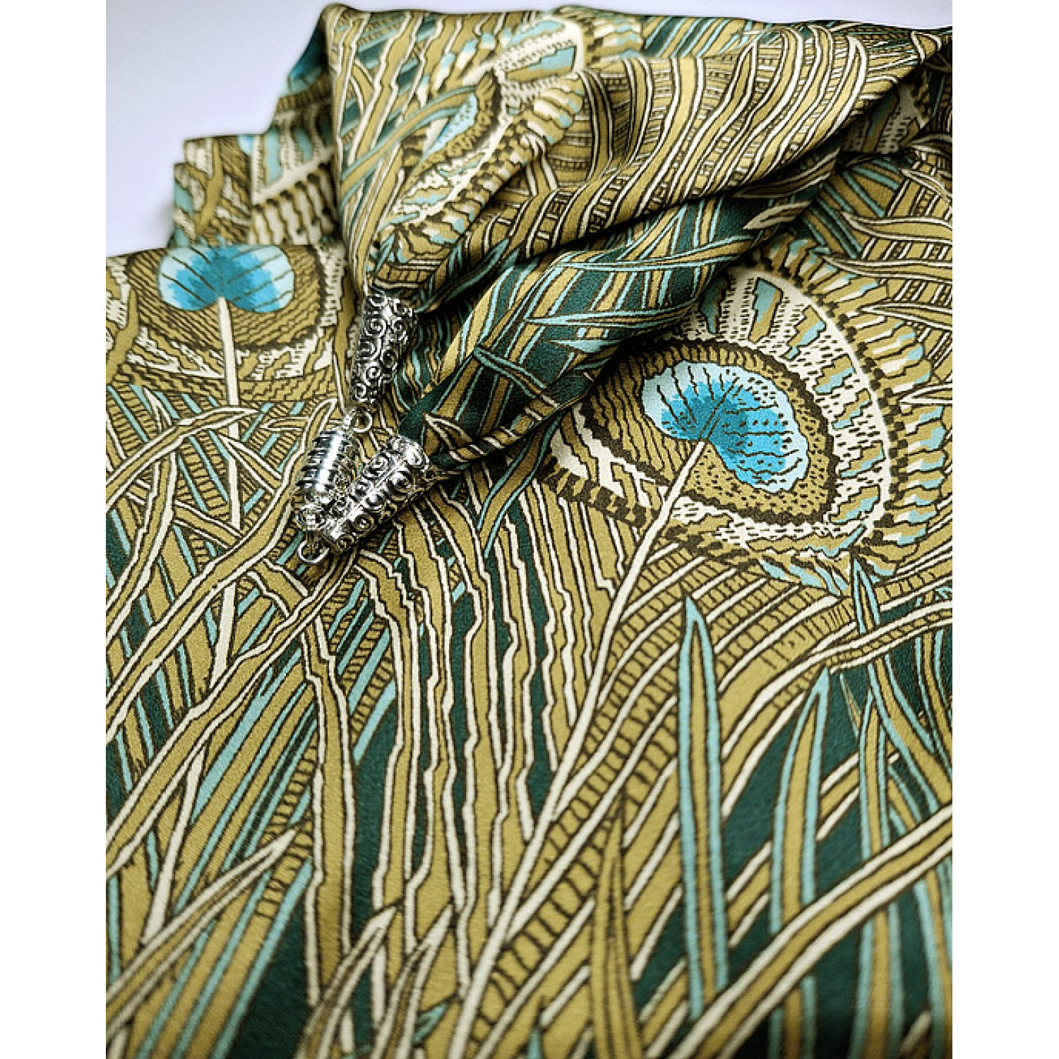 Liberty Silk Satin Scarf, Royal Hera