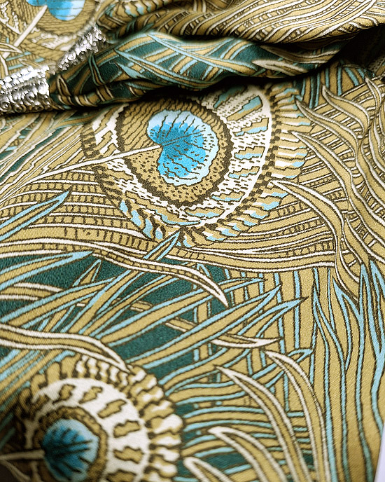 Liberty Silk Satin Scarf, Royal Hera