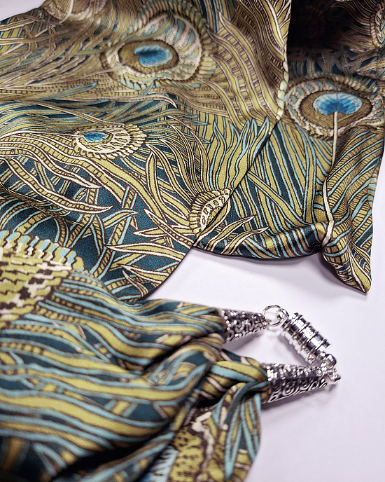 Liberty Silk Satin Scarf, Royal Hera