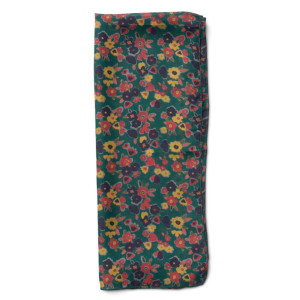Silk Scarf Posey Green
