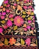 Black Cashmere Embroidered Shawl