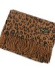 Brown Animal Print Cashmere & Wool Scarf - Kiena Jewellery