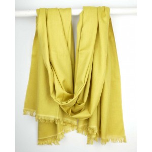 Cashmere, Silk Scarf - Mustard