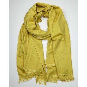 Cashmere, Silk Scarf - Mustard