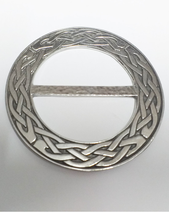 Celtic Knot Pewter Scarf Ring, Extra Large Celtic Knot Pewter Scarf Ring, Extra Large