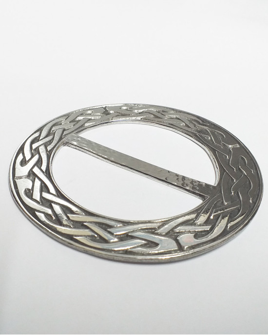 Celtic Knot Pewter Scarf Ring, Extra Large Celtic Knot Pewter Scarf Ring, Extra Large