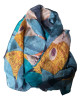 Printed Silk Scarf - Hedgehog Printed Silk Scarf - Hedgehog