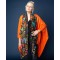 Hummingbird Silk Scarf, Black 