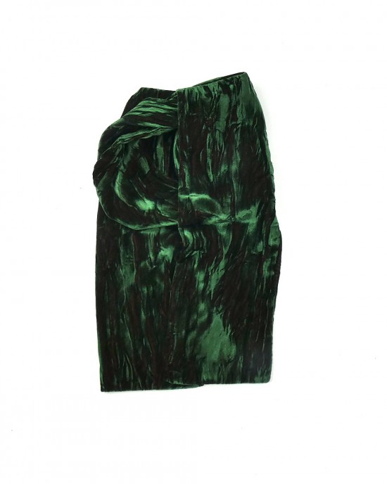 Iridescent Velvet Scarf, Emerald-SCARVES, SHAWLS, PASHMINAS Iridescent Velvet Scarf, Emerald