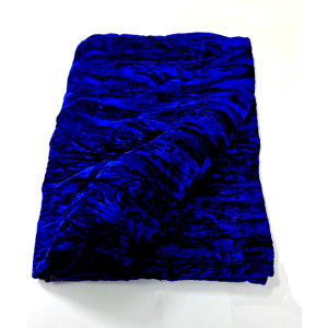 Iridescent Velvet Shawl, Sapphire 