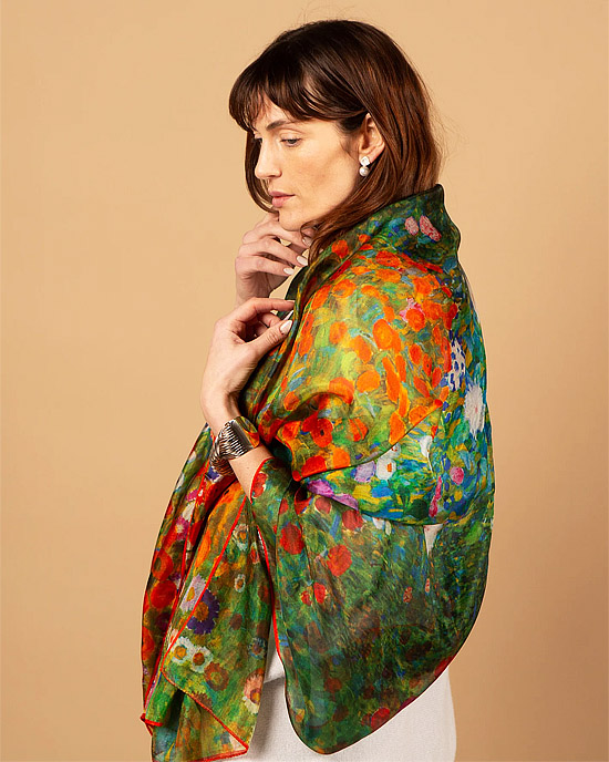 Large Silk Scarf - In Bloom Large Silk Scarf - In Bloom