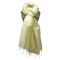 Large Silk Scarf in Pale Yellow