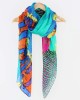 Large Silk Scarf, Synchro-SCARVES, SHAWLS, PASHMINAS Large Silk Scarf, Synchro