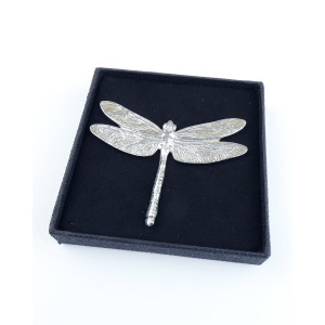 Pewter Scarf Ring - Dragonfly